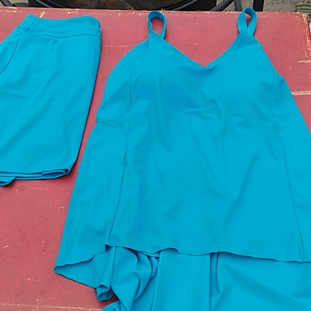 2 piece denim and company swim suit - Picture 5 of 10